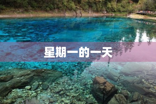 星期一的一天 星期一的一天