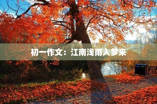 初一作文：江南浅雨入梦来