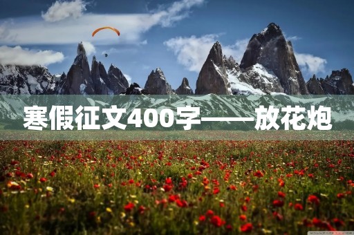 寒假征文400字——放花炮
