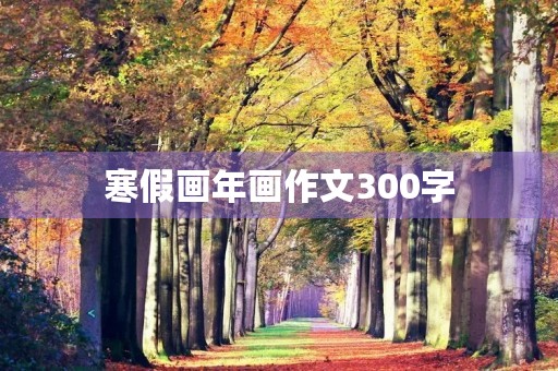 寒假画年画作文300字 寒假画年画作文300字