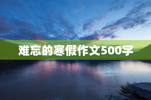 难忘的寒假作文500字