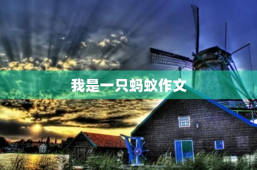 我是一只蚂蚁作文
