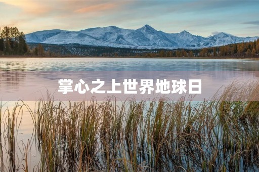 掌心之上世界地球日 掌心之上世界地球日