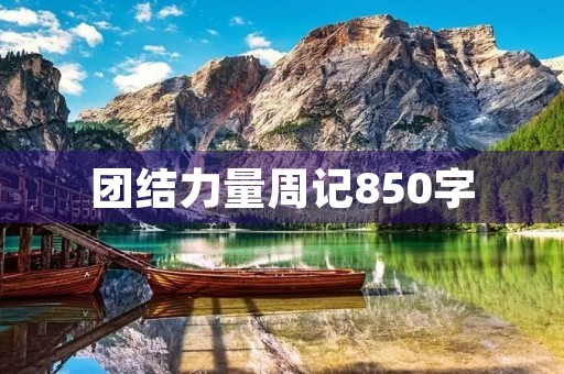 团结力量周记850字 团结力量周记850字