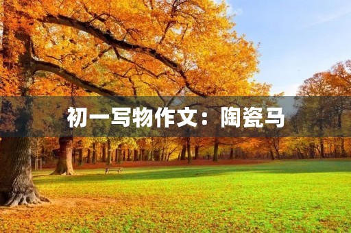 初一写物作文:陶瓷马 初一写物作文:陶瓷马