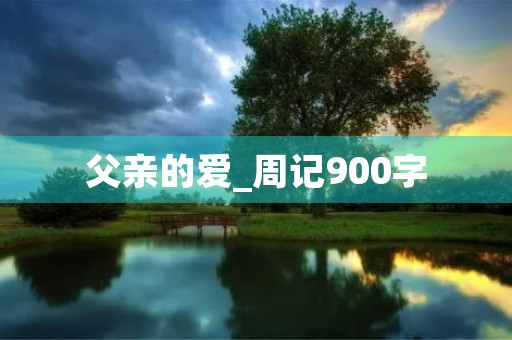 父亲的爱_周记900字