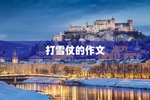 打雪仗的作文