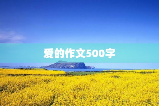 爱的作文500字 爱的作文500字