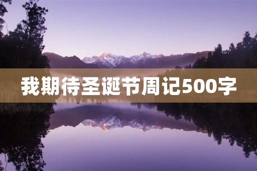 我期待圣诞节周记500字