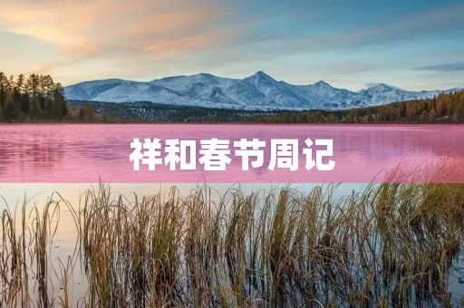 祥和春节周记 祥和春节周记