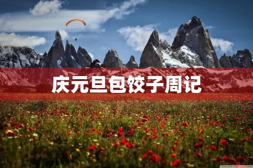 庆元旦包饺子周记 庆元旦包饺子周记