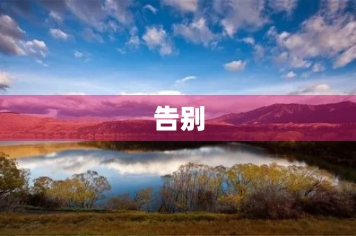 告别 告别