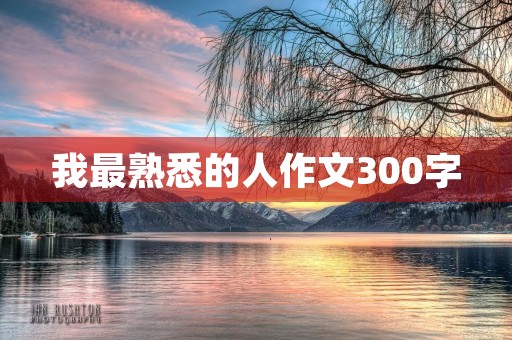 我最熟悉的人作文300字